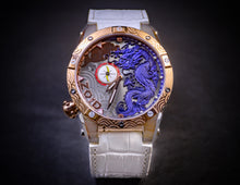 Zoid Dragon II Stainless Steel / Rose Gold / Blue