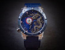 Zoid Dragon II Stainless Steel / Blue