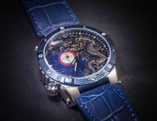 Zoid Dragon II Stainless Steel / Blue