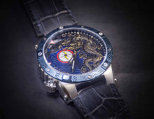 Zoid Dragon II Stainless Steel / Blue