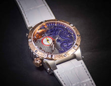 Zoid Dragon II Stainless Steel / Rose Gold / Blue