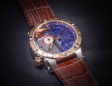Zoid Dragon II Stainless Steel / Rose Gold / Blue